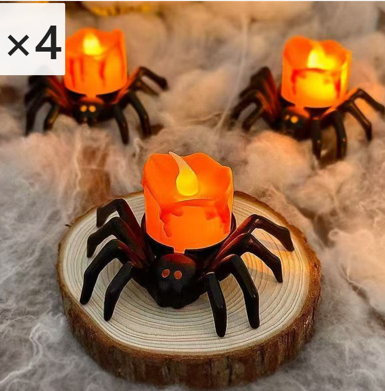 Halloween Decoration Spider Night Lights Party Supplies Decoration Props Bar, Haunted House, Horror Party Accessories