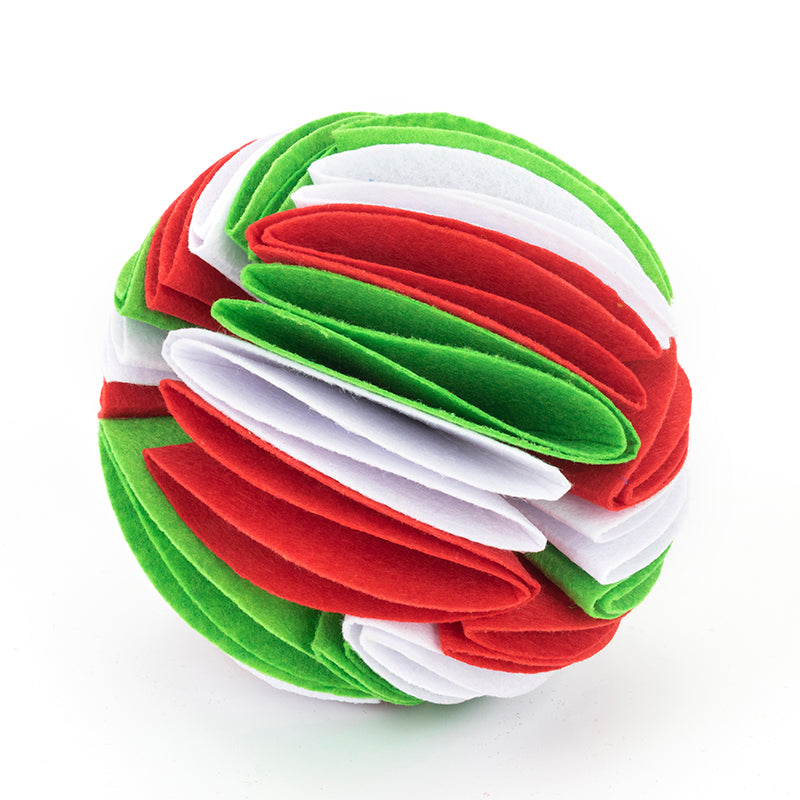 Foldable Dog Snuffle Ball - Treat Hiding IQ Training Toy for Dogs & Cats