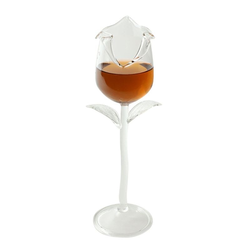 Fancy Red Wine Goblet & Cocktail Glass - Elegant Crystal Stemware