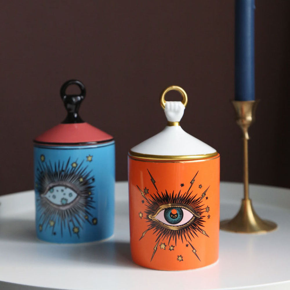 Big Eyes Aromatherapy Candle Holder - Creative Ceramic Candle Stand