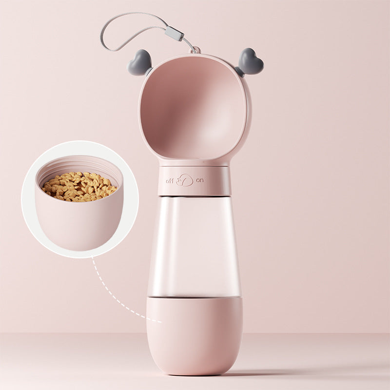 Cloud Dog Water Bottle - Portable Walking Drinker with Wide Bowl