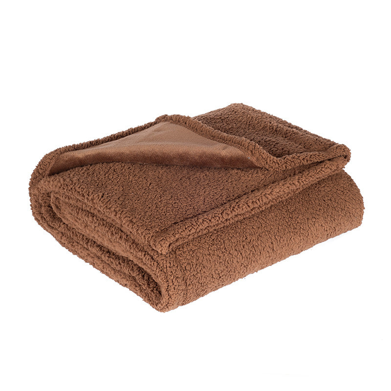 Thick Sherpa Fleece Pet Blanket - Waterproof Dog Blanket for Bed, Sofa & Car