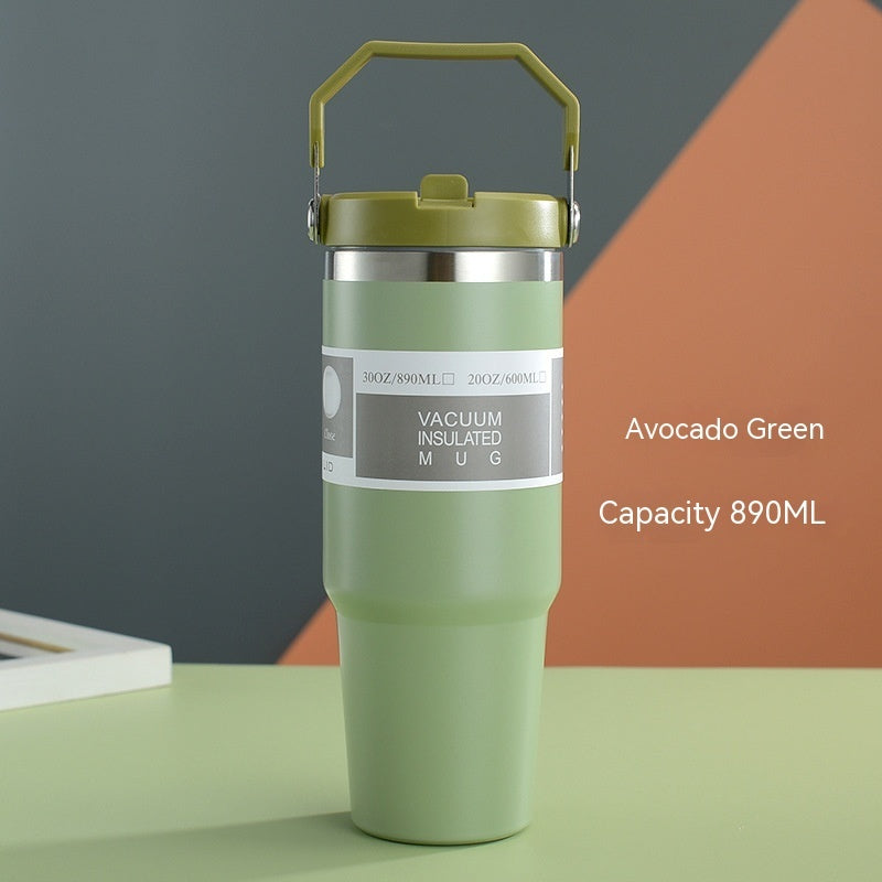 Portable Stainless Steel Car Travel Cup - Insulated Tumbler