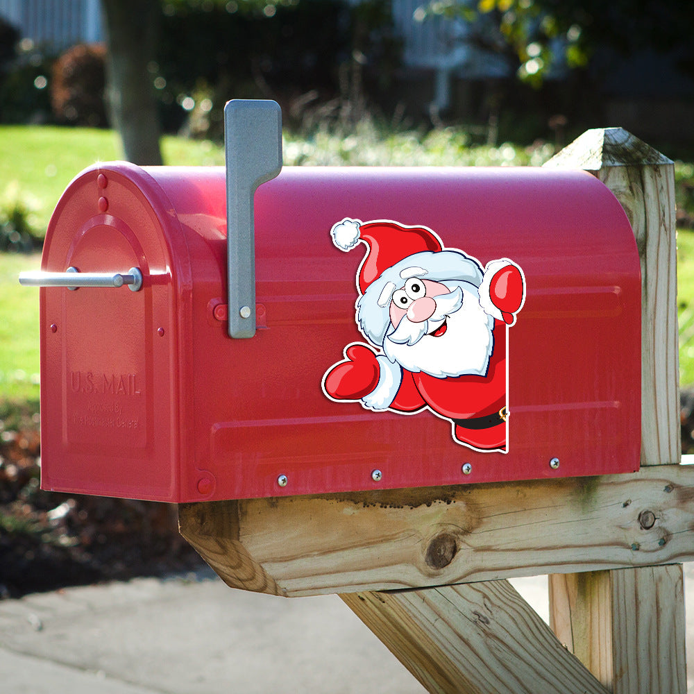 Christmas Decoration Refrigerator Sticker Set | Xmas Holiday Decor