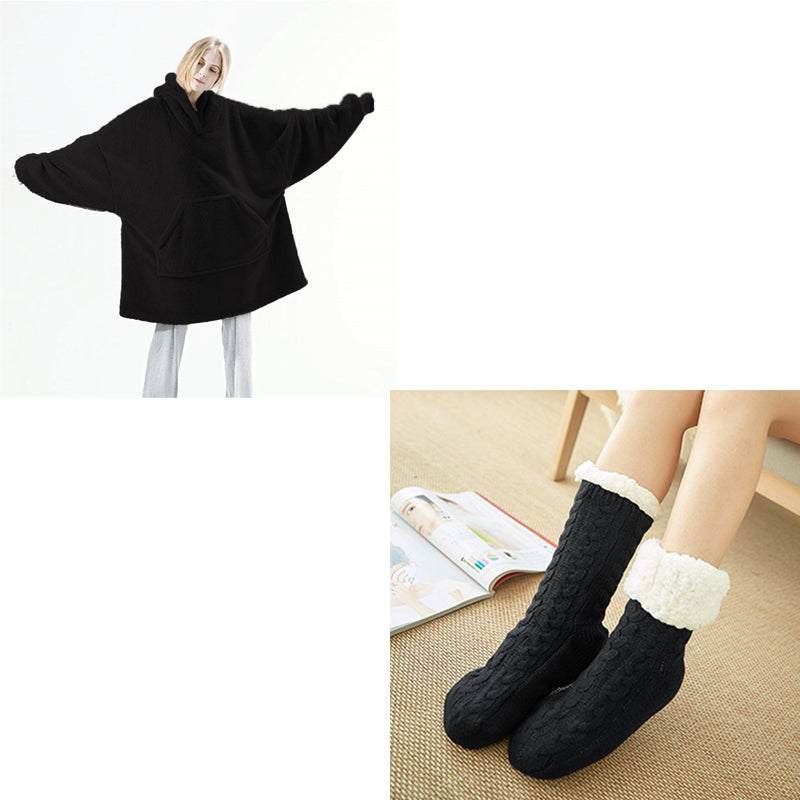Hoodie Sweatshirt with Big Pocket Tops Sweater Comfortable Loose