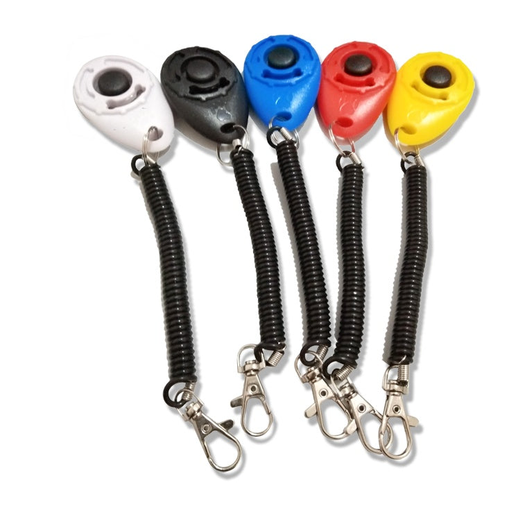 Dog Training Clicker - Positive Reinforcement Pet Training Tool with Wrist Strap