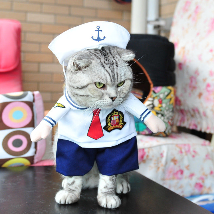 Spring & Autumn Pet Cat Costume - Cute Cat Clothes