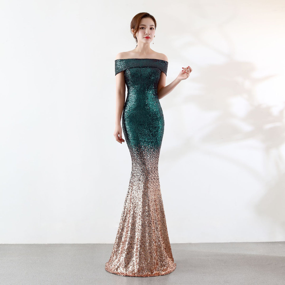 Birthday Party Dress Slimming Host Long