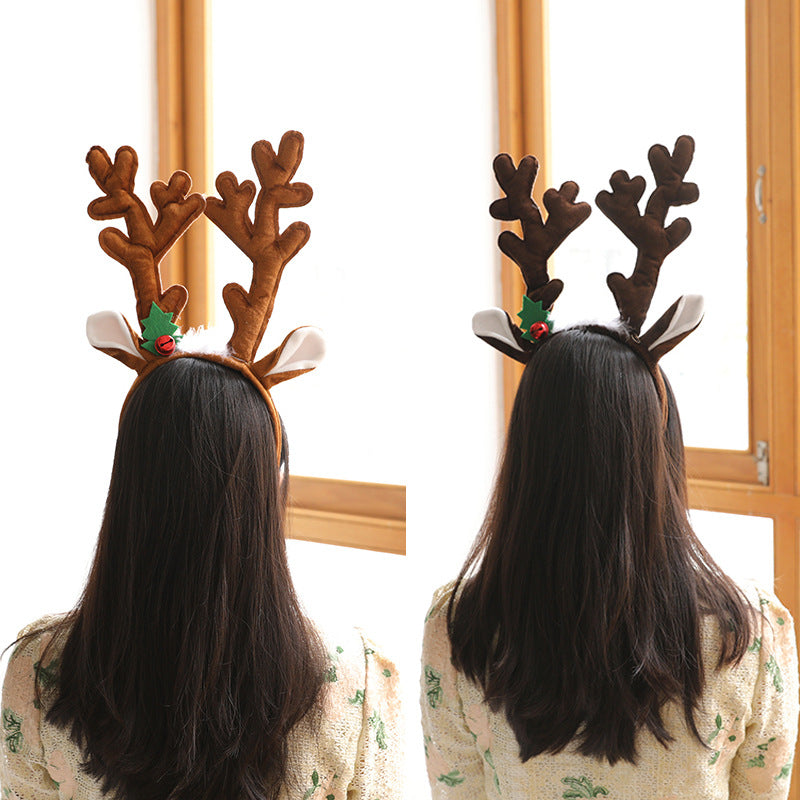 Christmas Big Deer Horn Headband | Holiday Gift