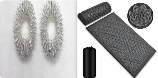 Acupressure Massage Mat & Pillow Set - Back Pain Relief