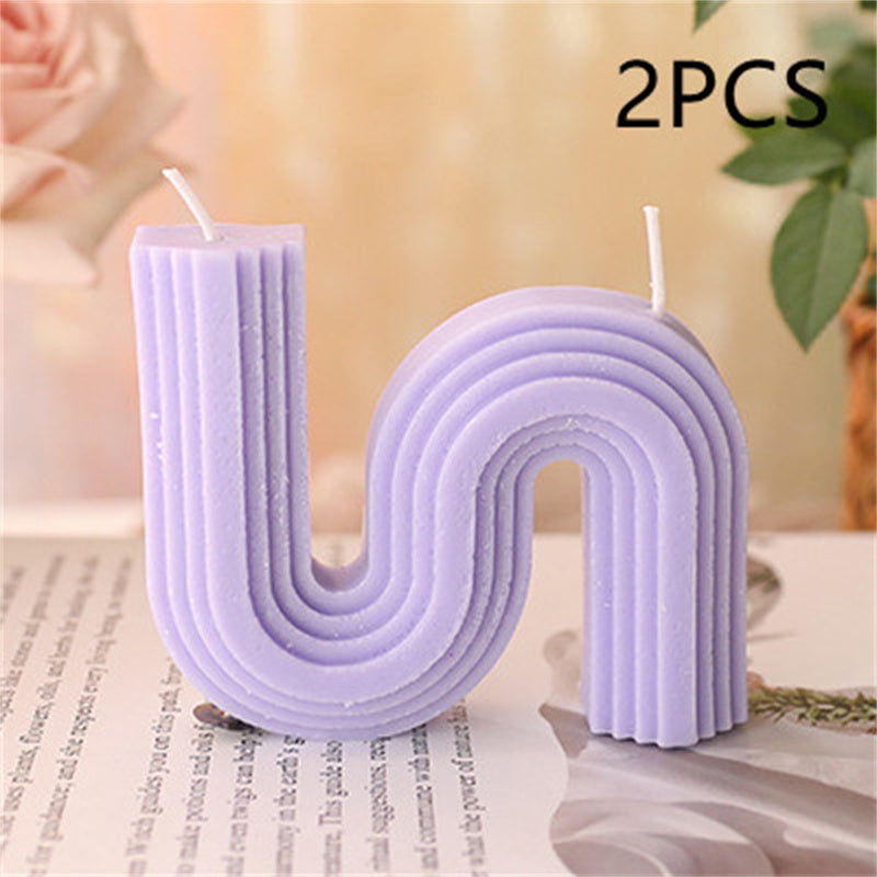 Geometric Handmade Aromatherapy Candle - Art Scented Candle