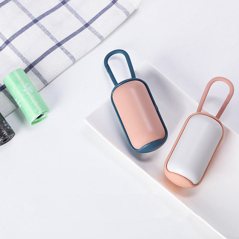 Mini Dog Poop Bag Holder - Portable Clip-On Waste Bag Dispenser