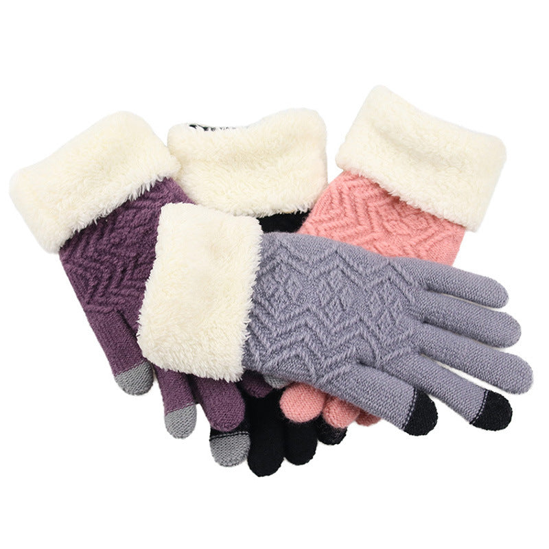 Winter Knitted Gloves – Women's Accessory