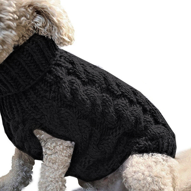 Warm Knitted Dog Sweater - Soft Winter Pet Jumper for Small Dogs & Cats