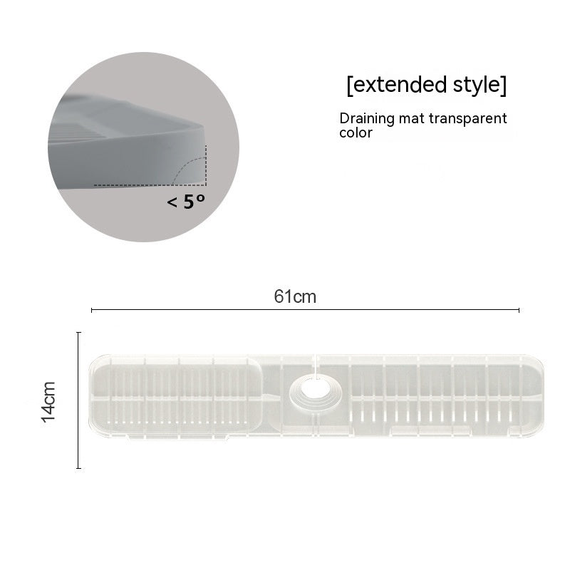 Silicone Faucet Splash Guard Mat - Sink Drain Pad