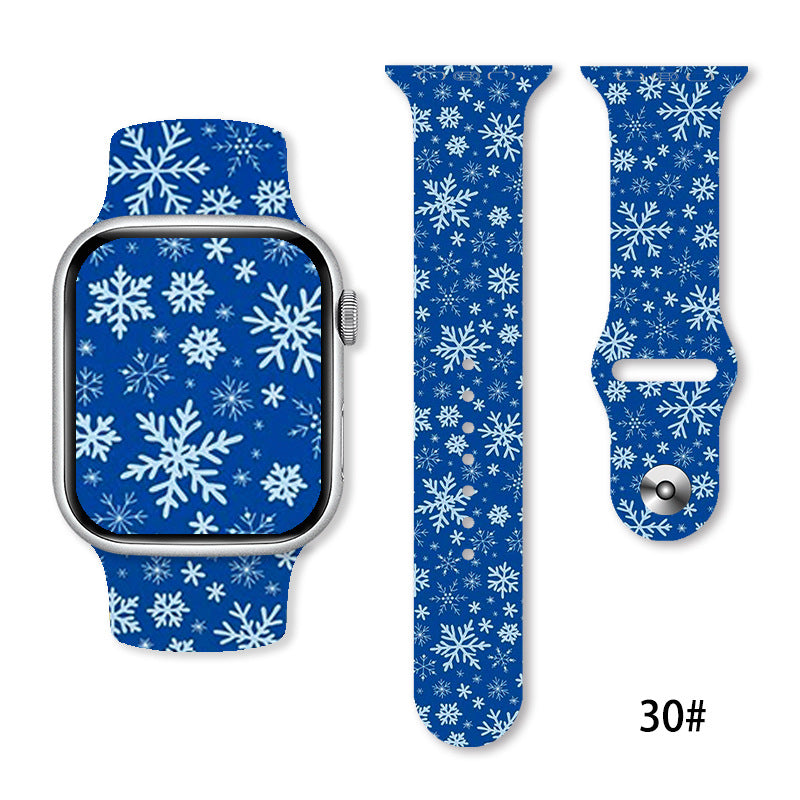Christmas Silicone Strap Printing Suitable | Xmas Holiday Decor