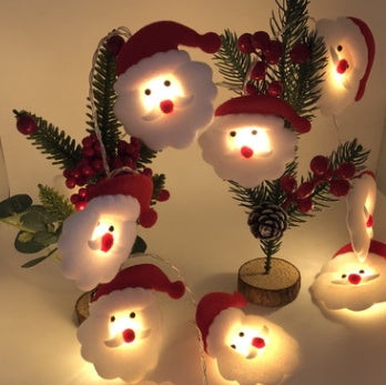 Christmas Plush Snowman Light String Tree Pendant LED Holiday Party