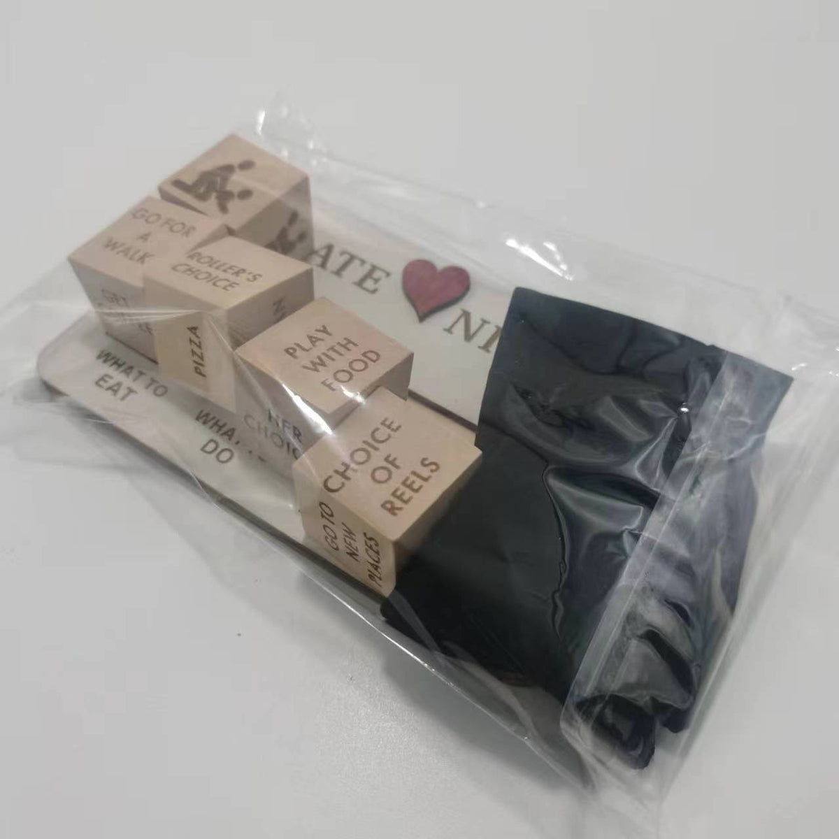 Wooden Date Night Dice - Couples Decision Game Gift
