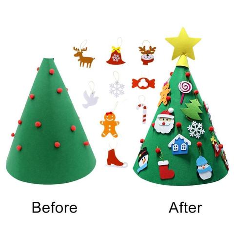 Christmas Felt Tree Three-dimensional Pendant Children's Puzzle