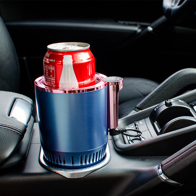 2-in-1 Smart Car Cup Warmer & Cooler 12V - Heated Cooling Cup Holder with Digital Temperature Display