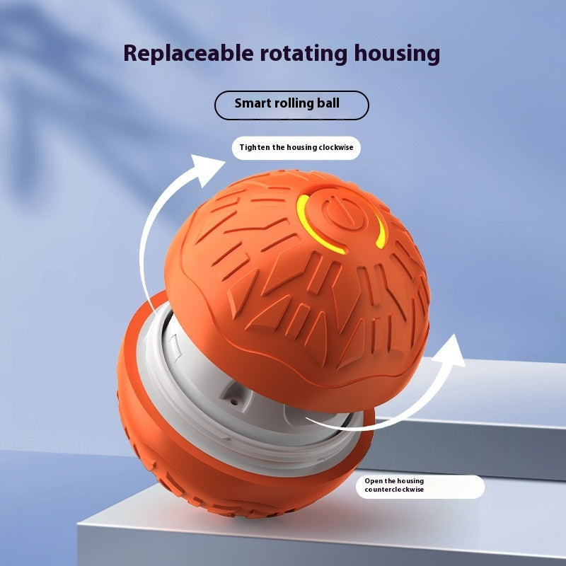 Automatic Jumping Dog Ball - Light-Up Interactive Bouncing Toy for Dogs
