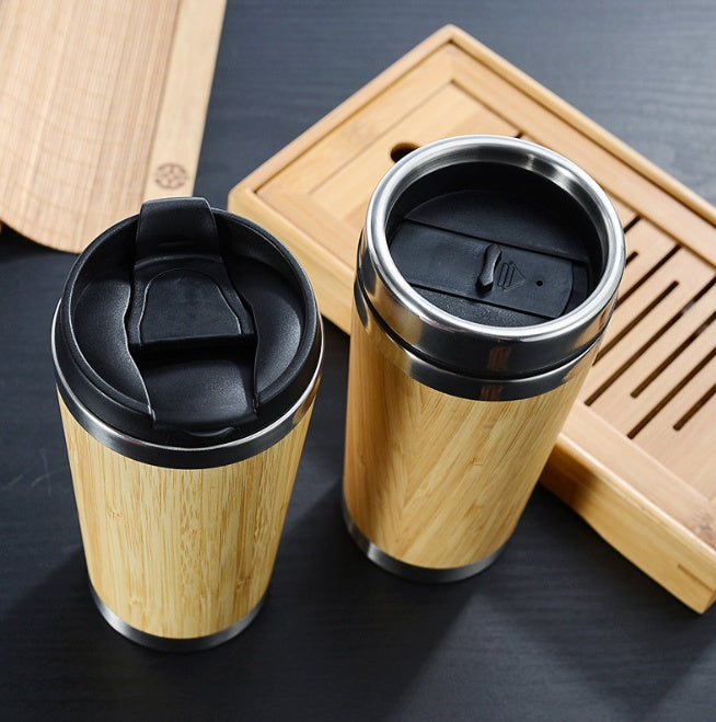 Bamboo Fiber Coffee Cup - Reusable Eco Travel Mug