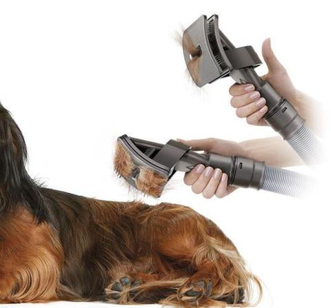 Pet Grooming Vacuum Brush Attachment - Deshedding Tool for Dogs & Cats