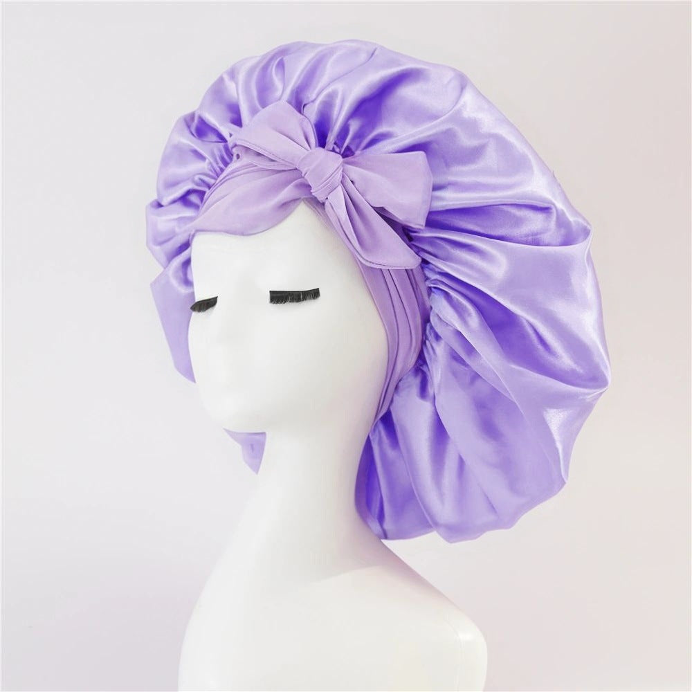 Satin Ribbon Round Hat Bow Imitation Silk Beauty and Hair Care