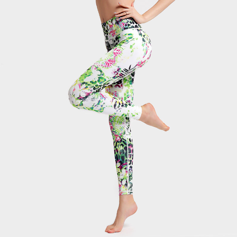 Fashion Tie Dye Leggings Women Fitness Yoga Pants Push Up Workout
