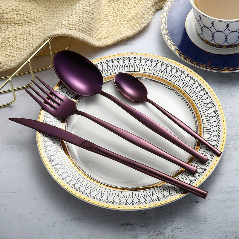 304 Stainless Steel Western Cutlery Set - Knife, Fork & Spoon Flatware