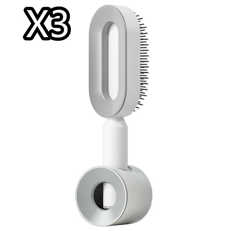 Self Cleaning Hair Brush for Women One-Key Loss Airbag Massage Scalp