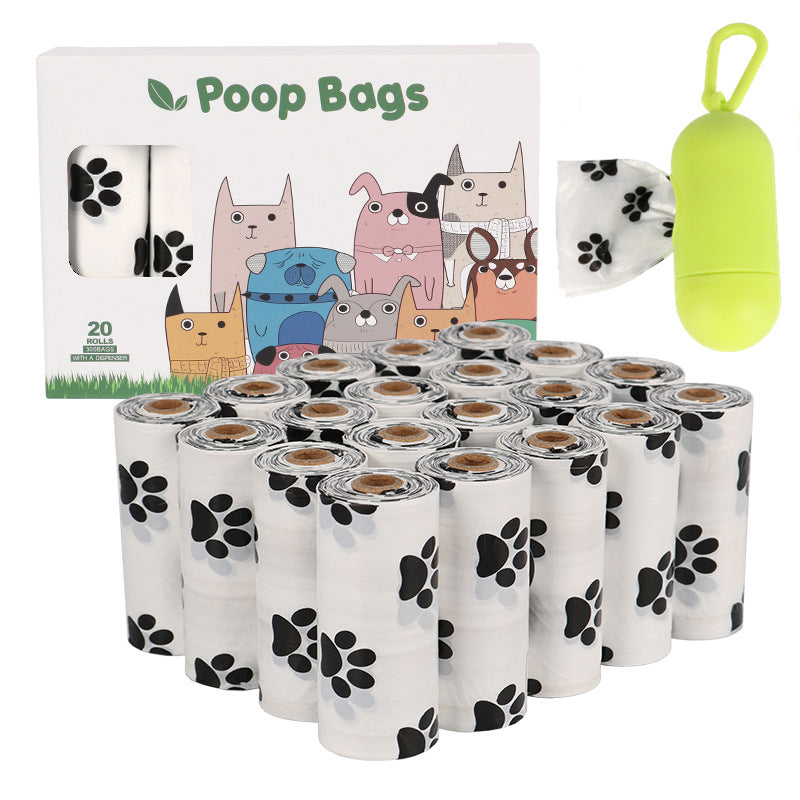 Eco Dog Poop Bags on a Roll - Leak-Proof Degradable Waste Bags with Dispenser Options
