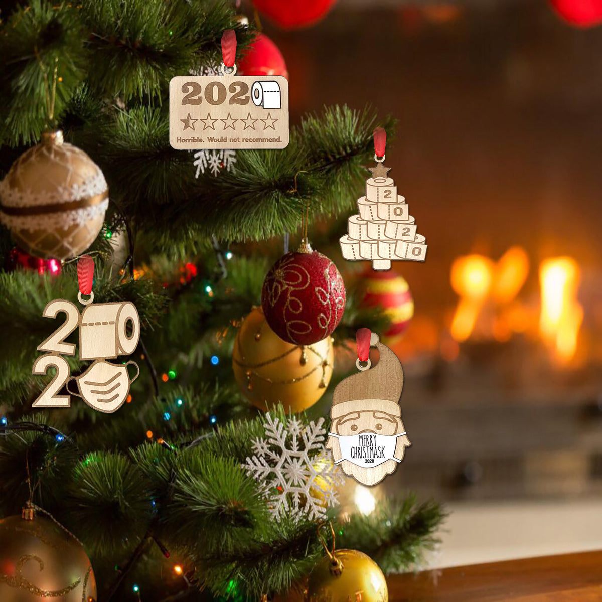 Christmas Wooden Sign Decorations | Xmas Holiday Decor