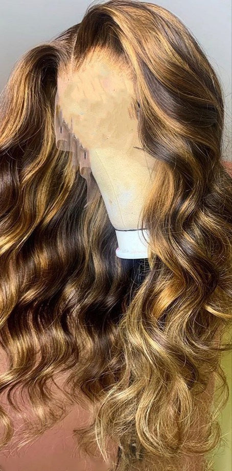 Women's Fashion Trade Wigs Long Curly Hair Chemical Fiber Rose Net