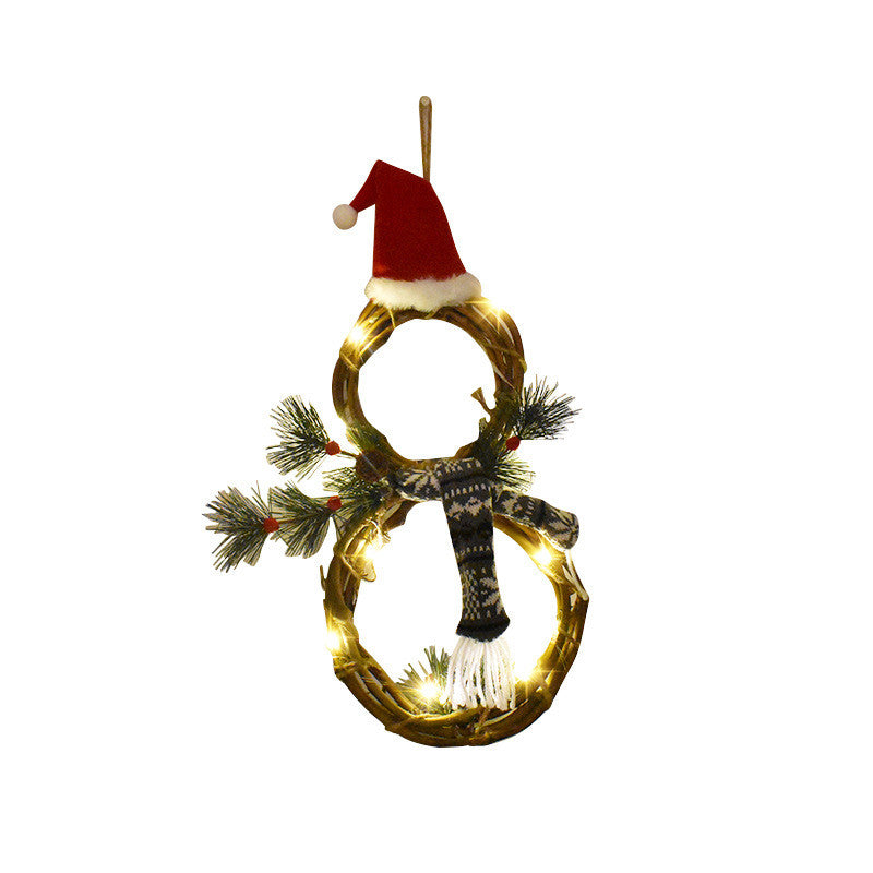 Christmas Decorations Lights Vine Circle | Xmas Holiday Decor