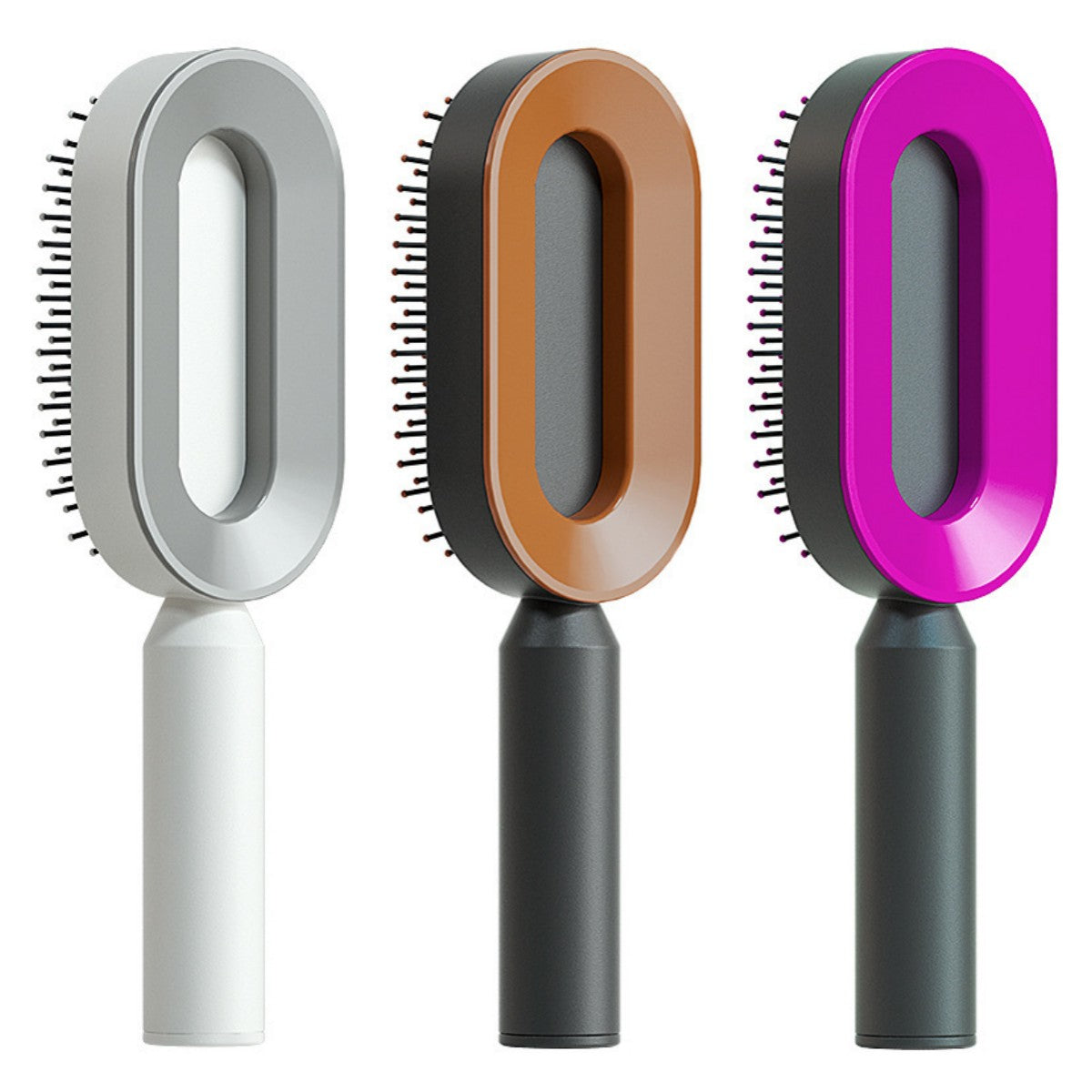 Self Cleaning Hair Brush for Women One-Key Loss Airbag Massage Scalp