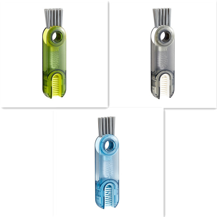 3 in 1 Tiny Bottle Cup Cover Brush Straw Cleaner Tools