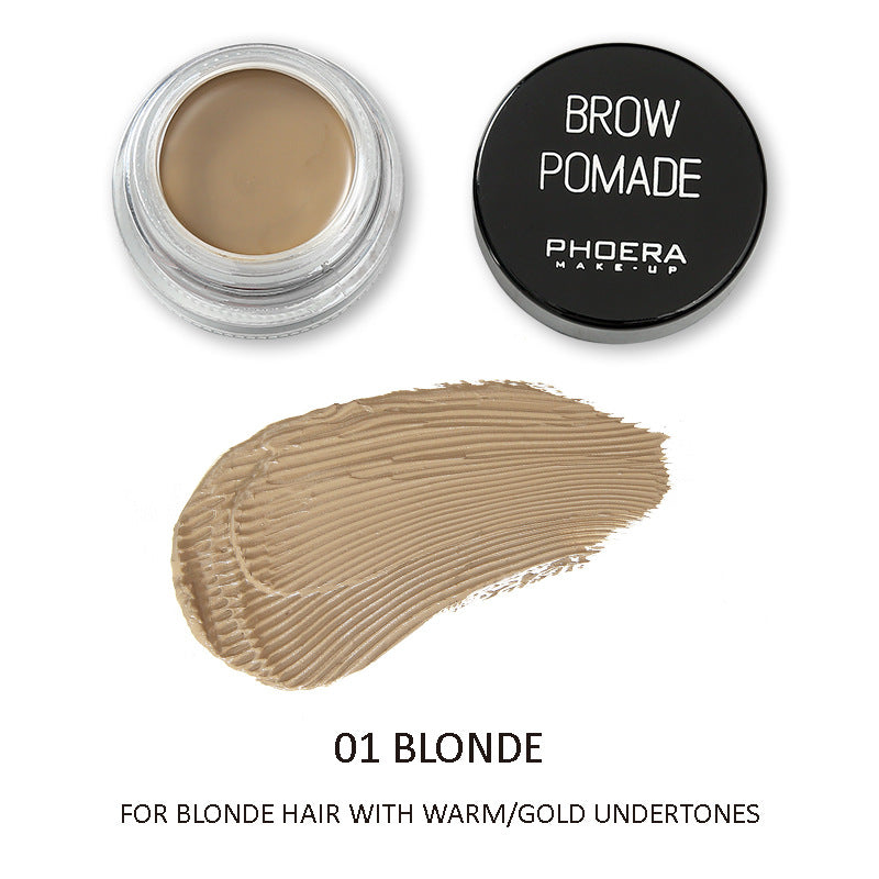 6-Color Eyebrow Cream Palette - Long-Lasting Brow Pomade