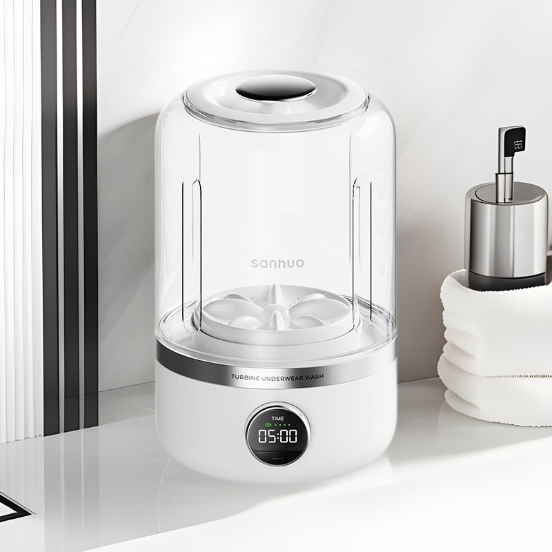 Mini Rechargeable Washing Machine - Portable Underwear & Travel Washer