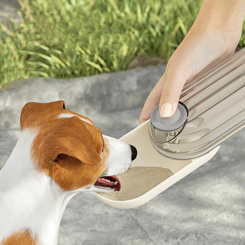 2-in-1 Dog Walking Water Cup - Portable Pet Drinking Bottle & Food Feeder