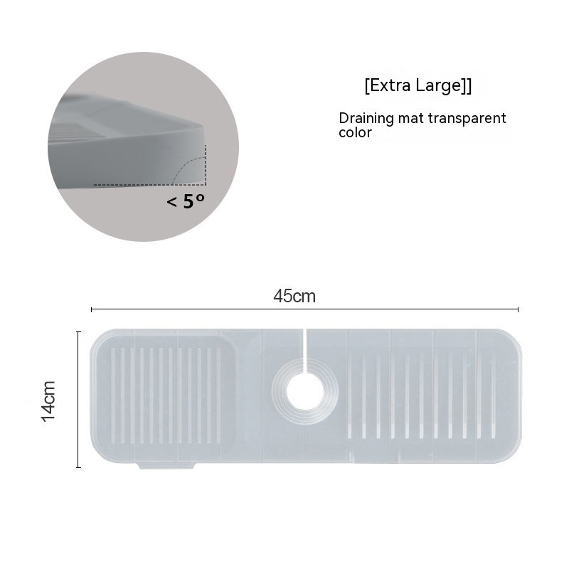 Silicone Faucet Splash Guard Mat - Sink Drain Pad