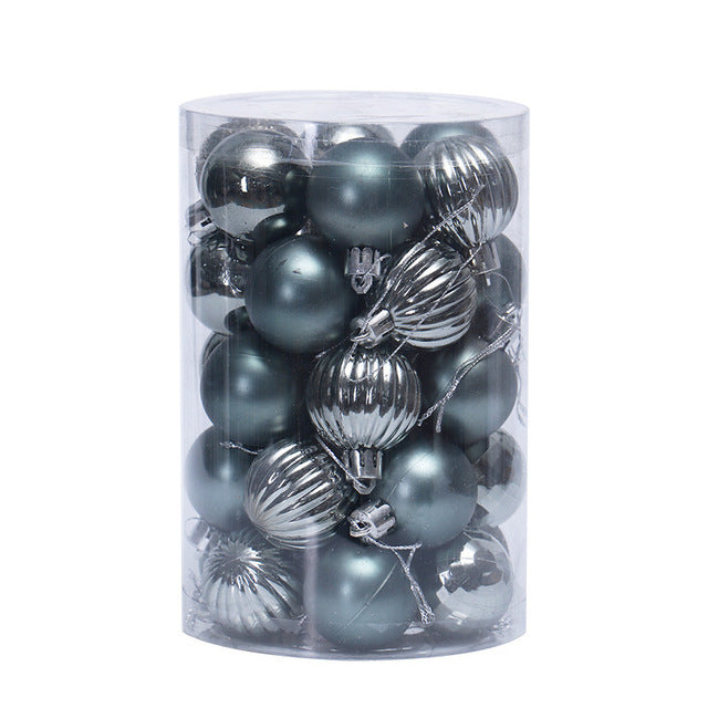 Christmas 34 Ball Set 4cm Ornaments | Xmas Holiday Decor