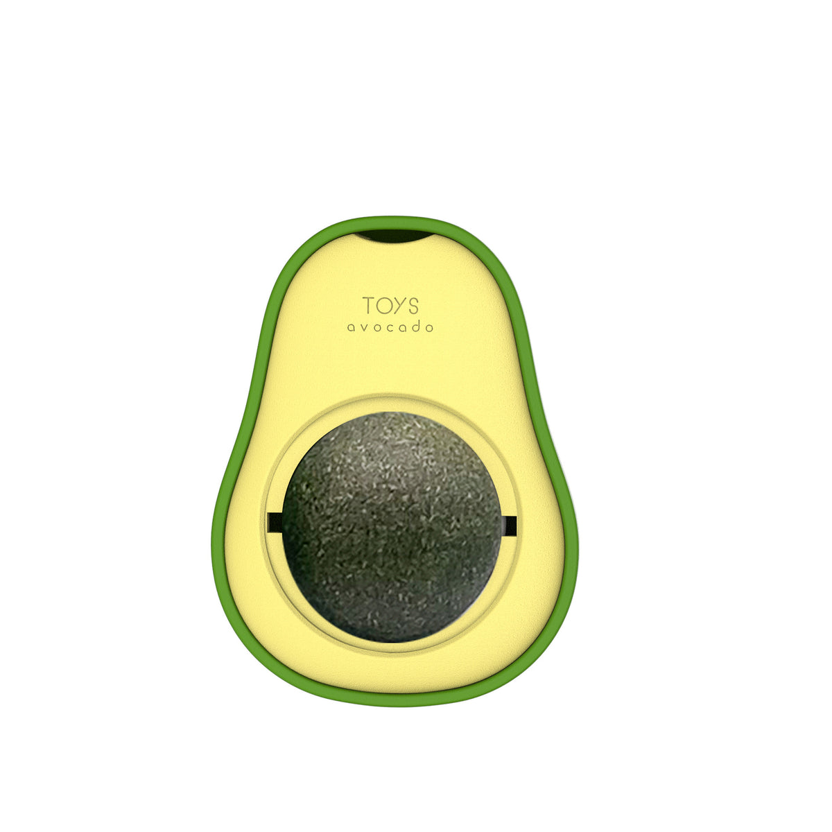 Avocado Catnip Ball Toy - 360° Rotating Wall-Mounted Mint Lick Toy for Cats