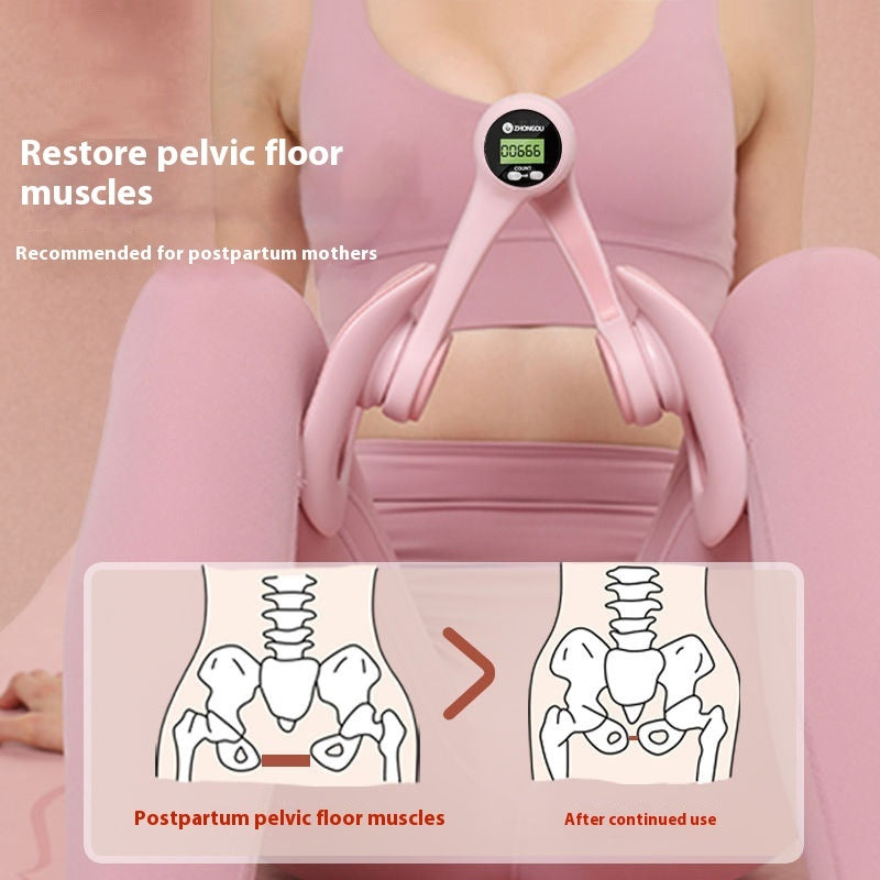 Ergonomic Thigh Master Trainer with Counter - Inner Thigh & Pelvic Floor Exerciser