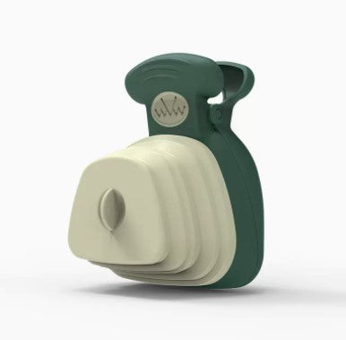 Foldable Dog Poop Scooper with Bag Dispenser - Portable Travel Pooper Scooper