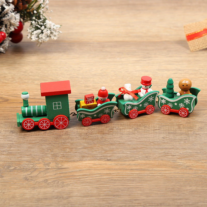 Christmas Decorations Wooden Trains Window Crafts | Xmas Holiday Decor