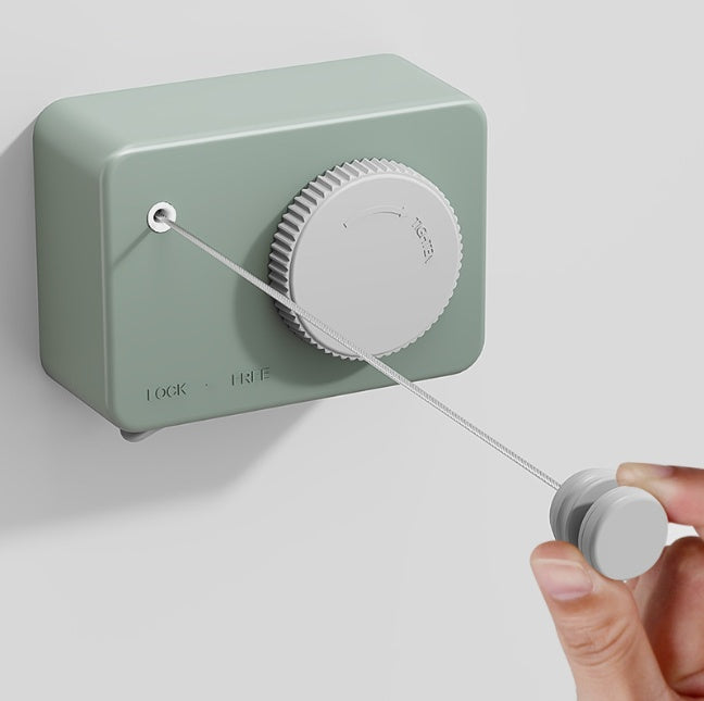 Invisible Retractable Indoor Clothesline - No-Drill Laundry Drying Line