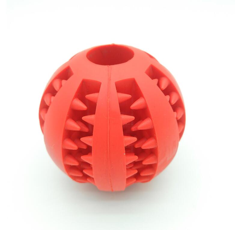 Slow Feeder Rubber Dog Ball - Treat Dispensing Chew Toy (5 cm / 7 cm)