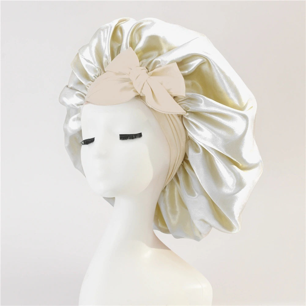 Satin Ribbon Round Hat Bow Imitation Silk Beauty and Hair Care