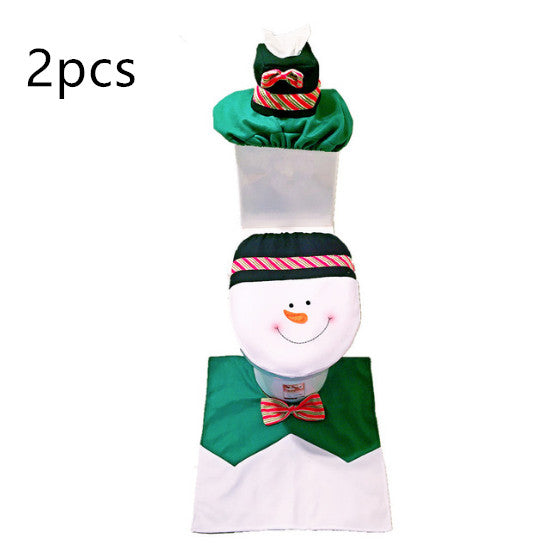 Christmas Toilet Seat Cover | Xmas Holiday Decor